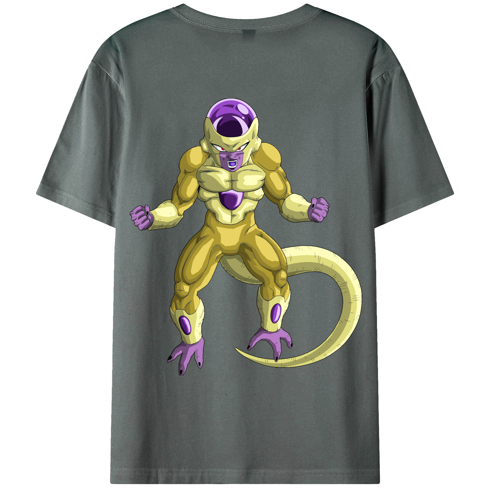 （画像用） ドラゴンボール フリーザ DRAGON BALL Frieza 綿100％ メンズ半袖Tシャツ（バックプリント） 通気性